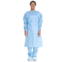 25g PP+PE Nonwoven Disposable Isolation Gown Waterproof Safety Protective Clothes Suits with Ce&FDA Approved